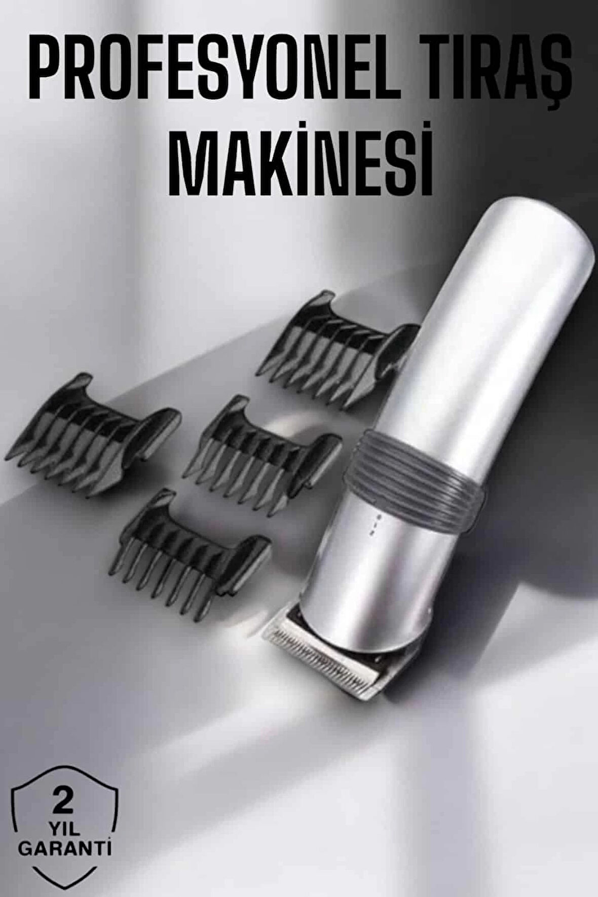 4 Taraklı Taşınabilir Profesyonel Saç ve Sakal Kesme Tıraş Makinesi