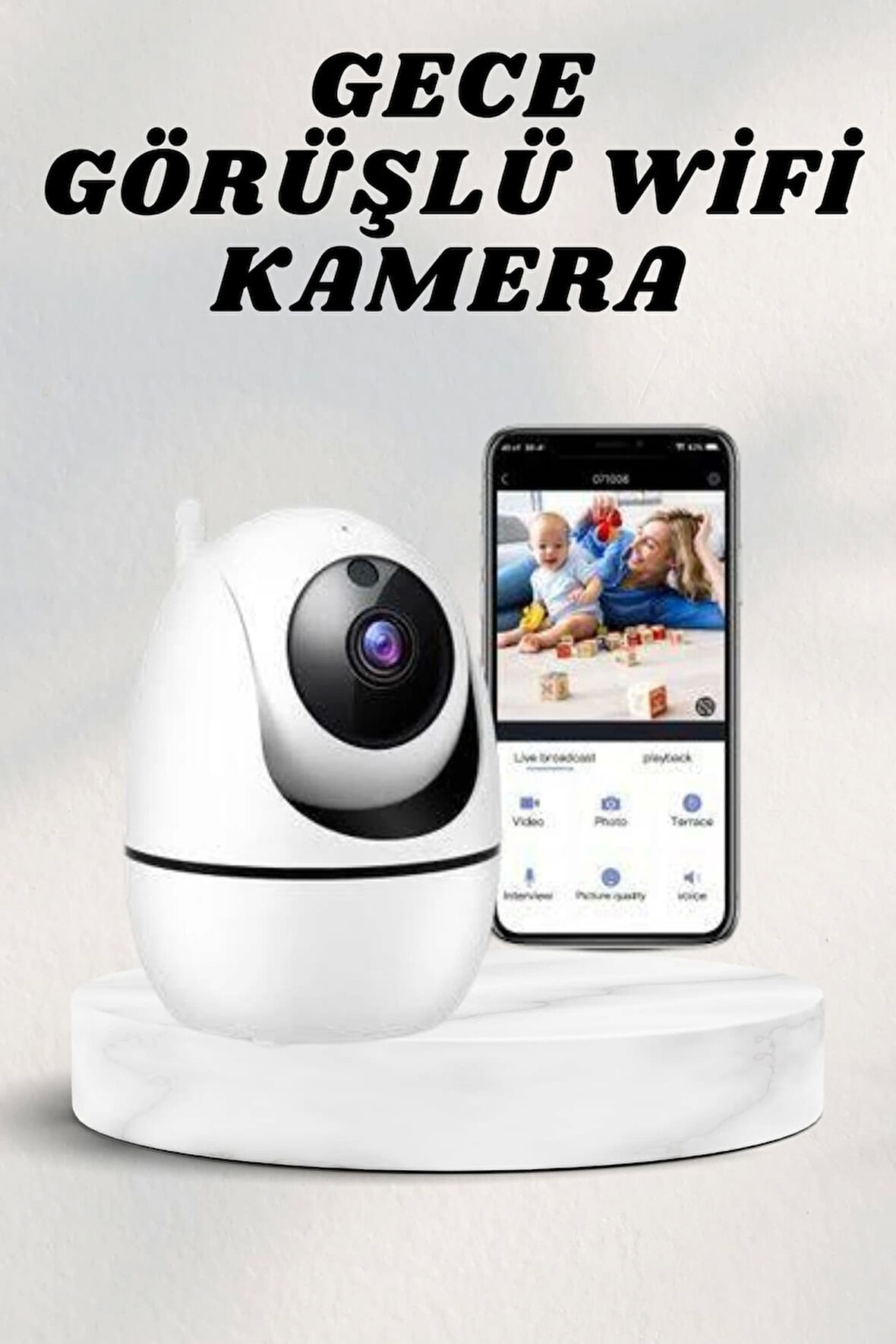 Wifi Kamerası Kablosuz Wifi Güvenlik Kamerası