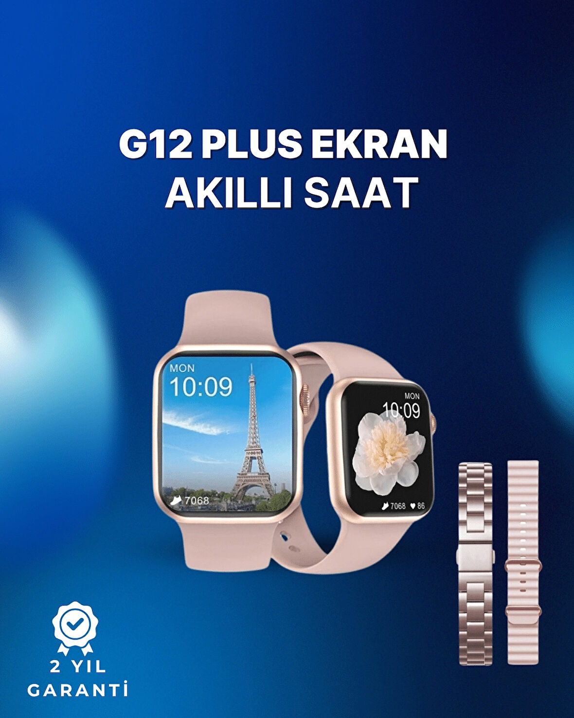 GPS Destekli Akıllı Saat – Nabız, Uyku ve Adım Takibi, Sesli Görüşme, Suya Dayanıklı Tasarım