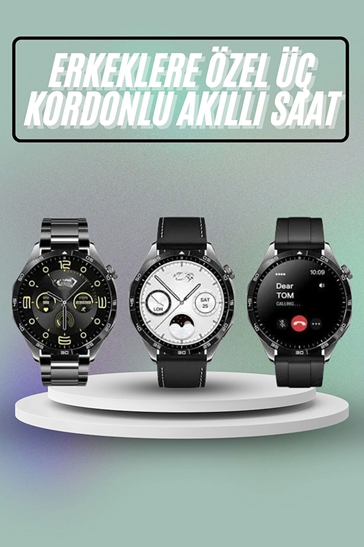 Akıllı Saat Ios Ve Android Tüm Telefonlara Uyumlu Çok Fonksiyonlu Amoled Ekran