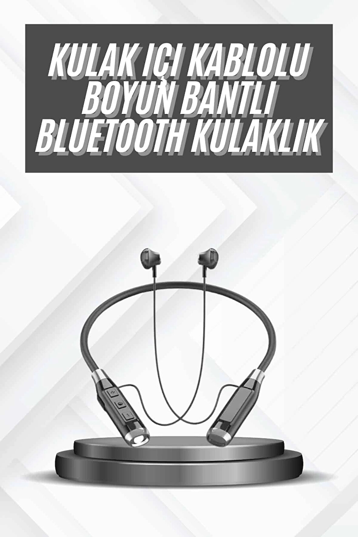 Bluetooth Kulaklık 120 Saat Kullanım Süresi Boyun Askılı Bluetooth Kablosuz Kulaklık