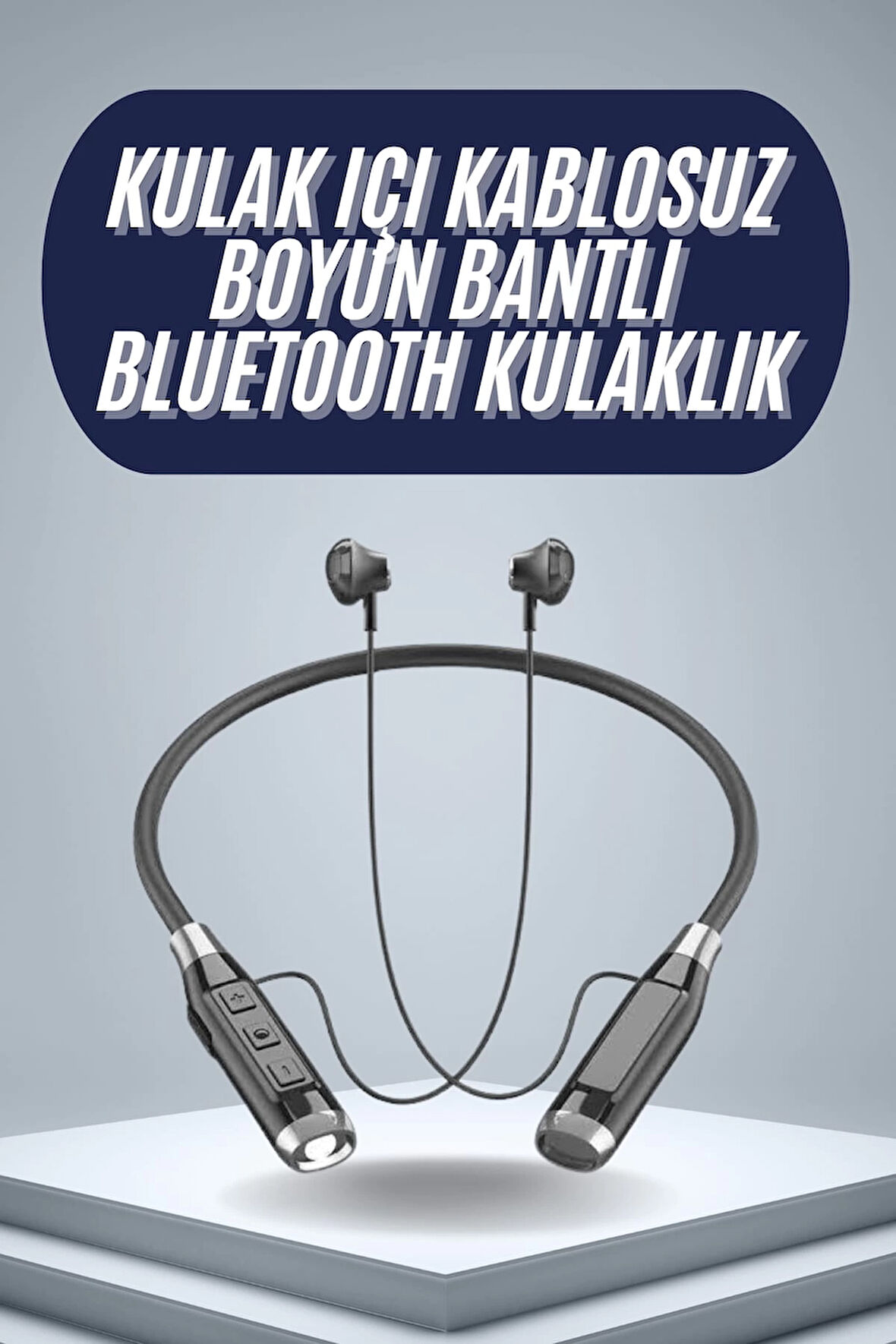 120 Saat Bluetooth Kulaklık Kablolu Boyun Askılı SD Kart Girişli ANC Özellikli