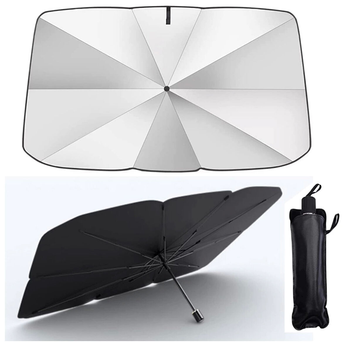 Mercedes E200, BMW 3 Serisi, Volvo S60, Skoda Superb, Renault Megane Uyumlu Oto Şemsiye