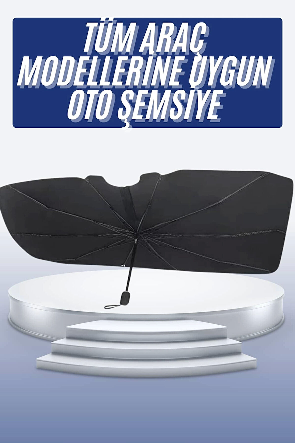 Oto Ön Cam Güneşliği Otomatik Katlanabilir Gölgelik Oto Cam Şemsiye