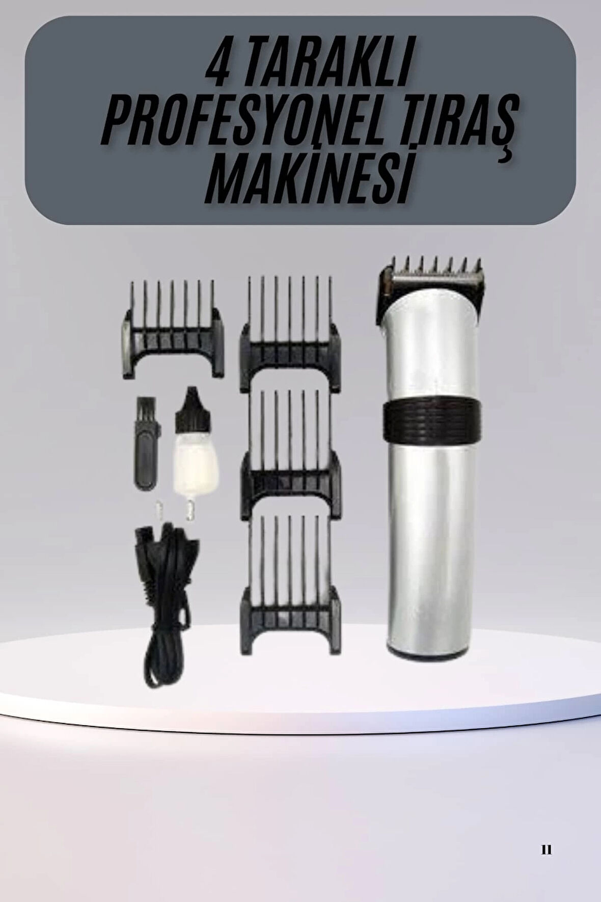 Hassas Ciltlere Özel Saç Sakal ve Vücut Kuaför Tipi Şarjlı Tıraş Makinesi