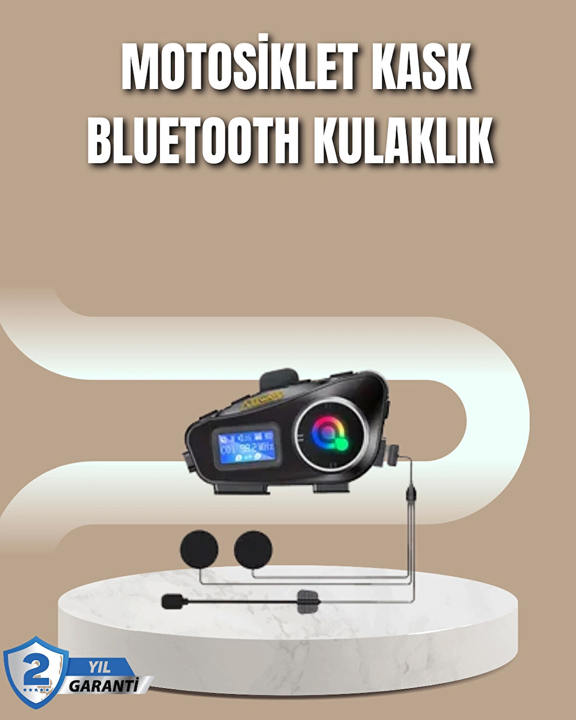 500 Metre İnterkom Mesafeli Kask Kulaklığı Gürültü Engelleyici