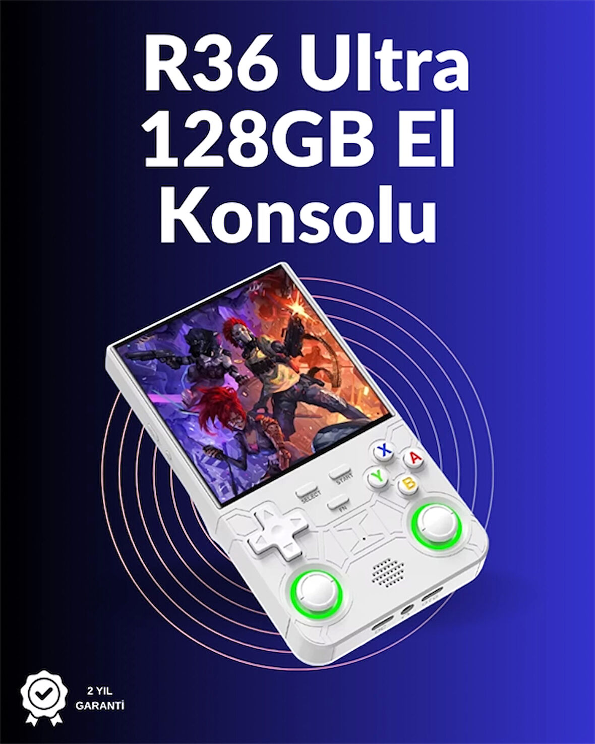 R36 Ultra El Konsolu – 4” HD IPS Ekran, 128GB Dahili Hafıza, 30.000 Oyun Yüklü