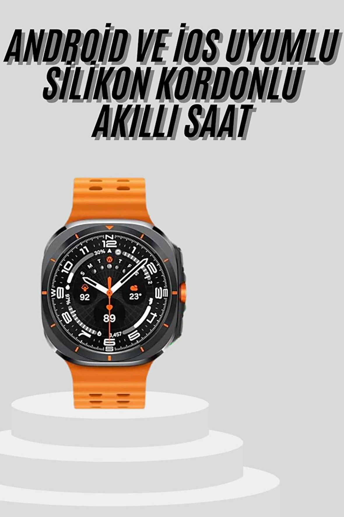 Yeni Nesil Çağrı Cevaplayabilen 47 MM Titreşimli Çok Fonksiyonlu Akıllı Saat