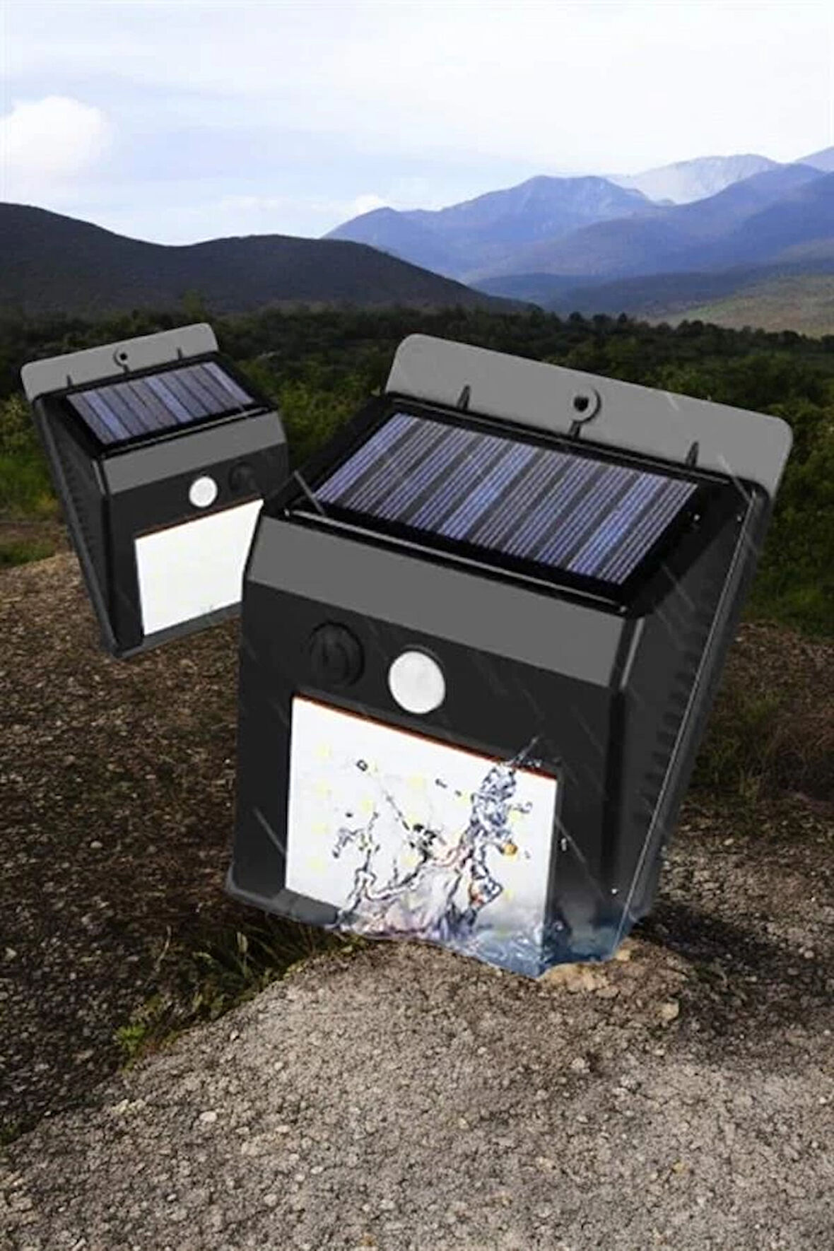 Solar Lamba Giriş, Bahçe Yol Avlu Hareket Sensörlü Led Parlak Gece Su Geçirmez