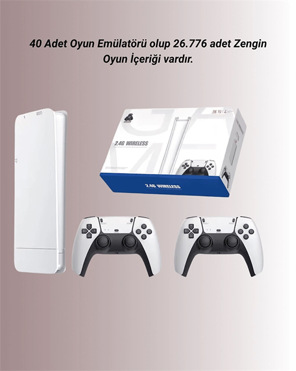 HDMI Çıkışlı Çift Kablosuz Kollu Retro Game Stick – M15