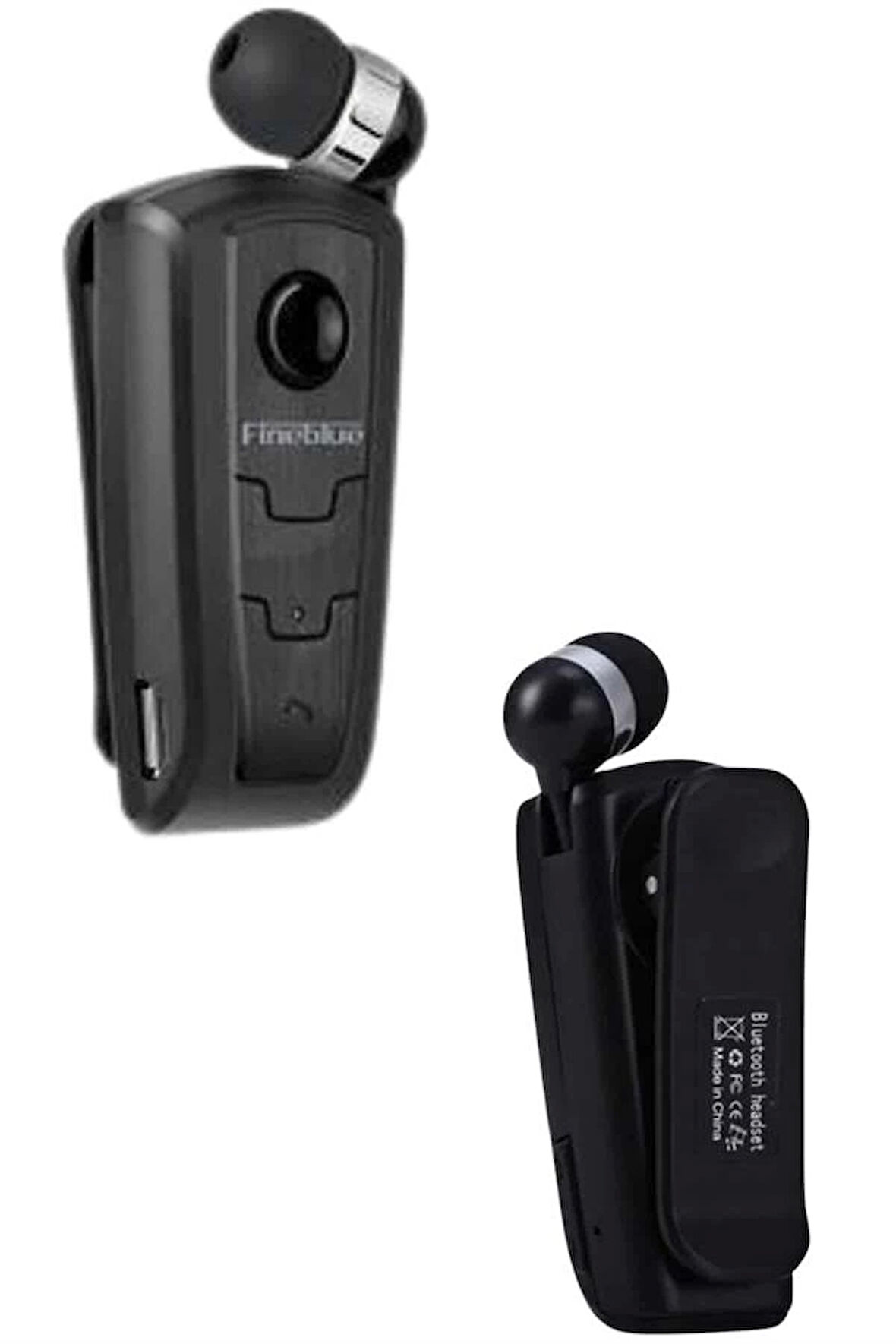 Mikrofonlu Makaralı Bluetooth Kulakiçi Kulaklık Android ve İOS Uyumlu