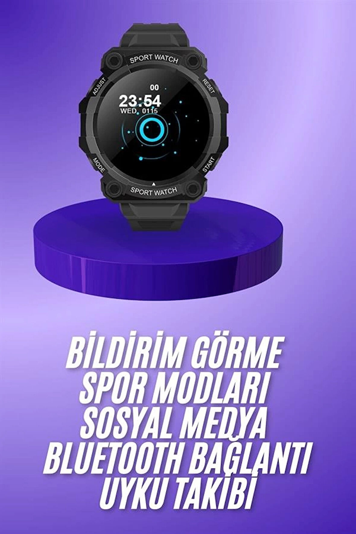 Yeni Nesil Akıllı Saat Bluetooth Bağlantılı Su Geçirmez Android ve İOS Uyumlu