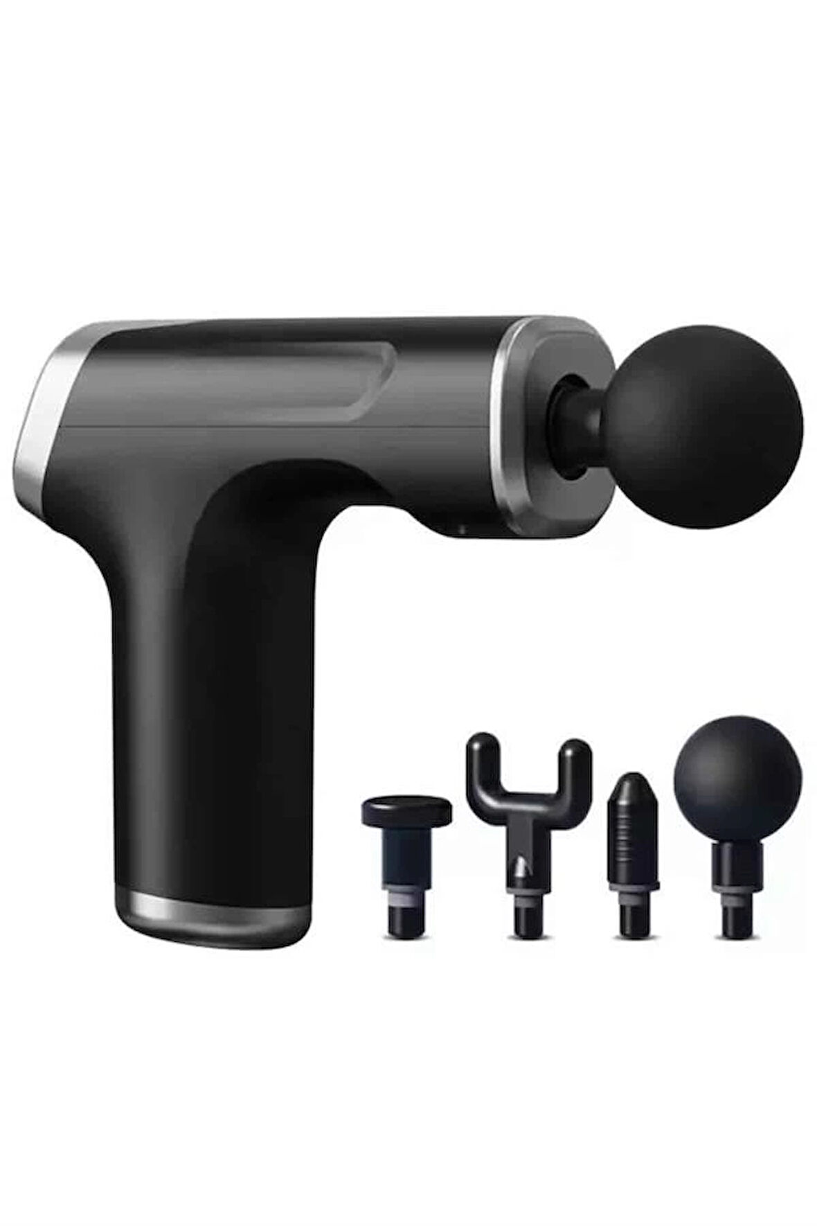 Şarjlı Masaj Tabancası 4 Başlıklı Mini Masaj Tabancası ve Masaj Aleti