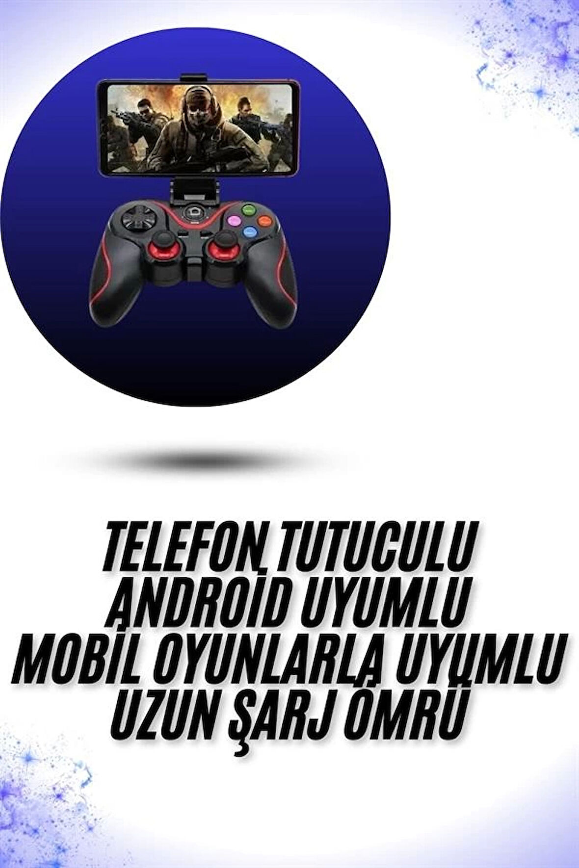 Yeni Nesil X3 Gamepad Android Uyumlu Telefon Tutucu Özellikli Joystick