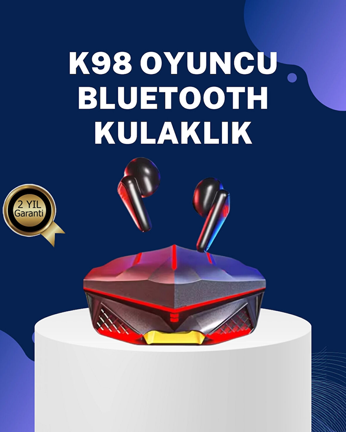 Kablosuz Gaming Kulaklık Gürültü Önleyici Mikrofonlu