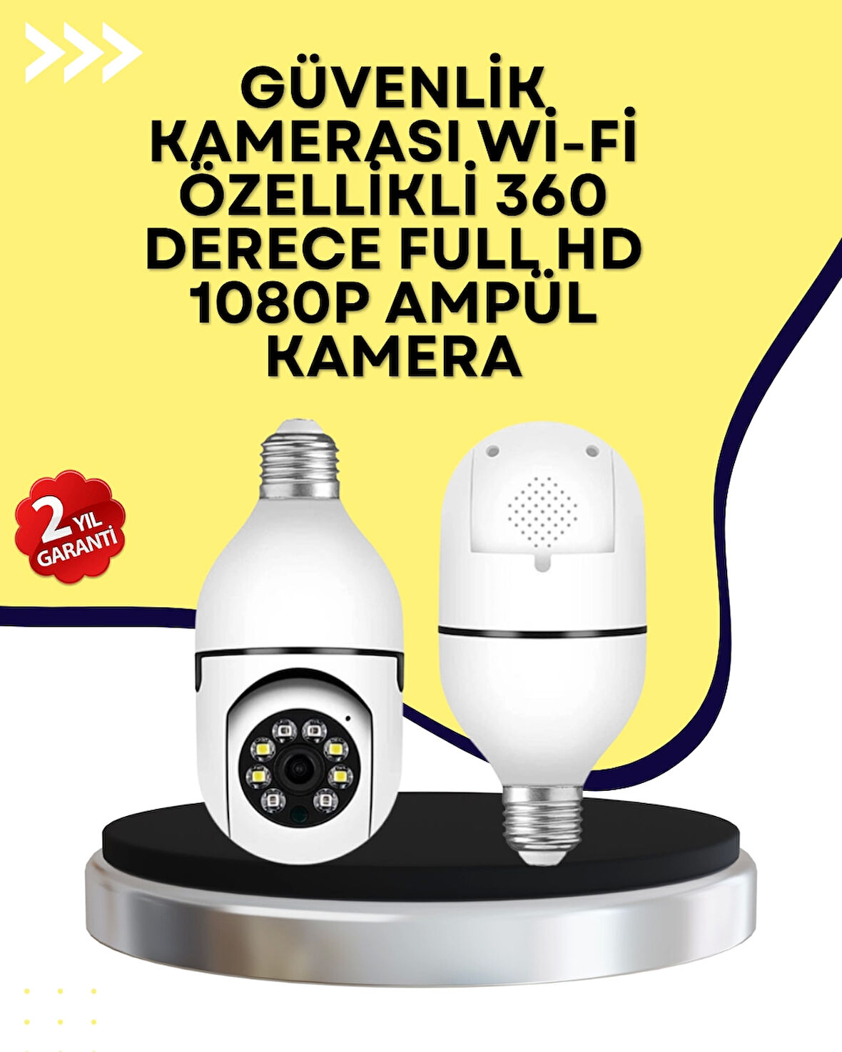 İki Yönlü Ses Destekli Ev Güvenlik Kamerası – Yerel Kayıt Özellikli