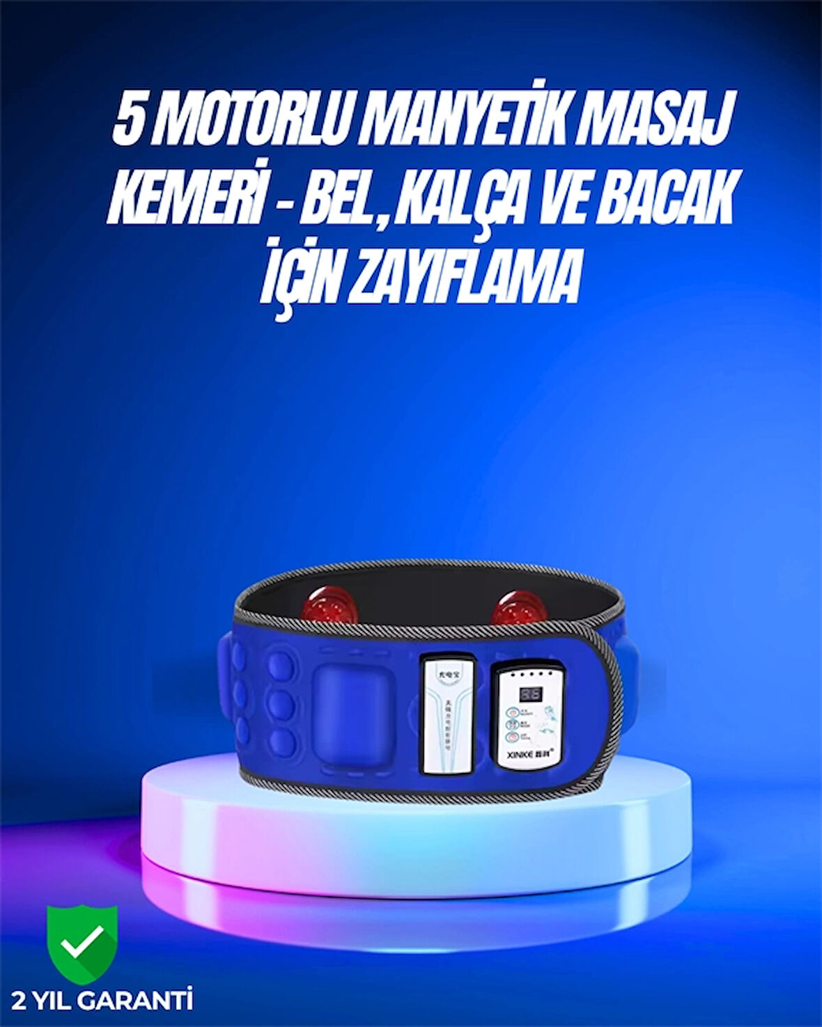 Bel, Kalça, Bacak ve Karın Bölgesi İçin 5 Motorlu Titreşimli Masaj Cihazı