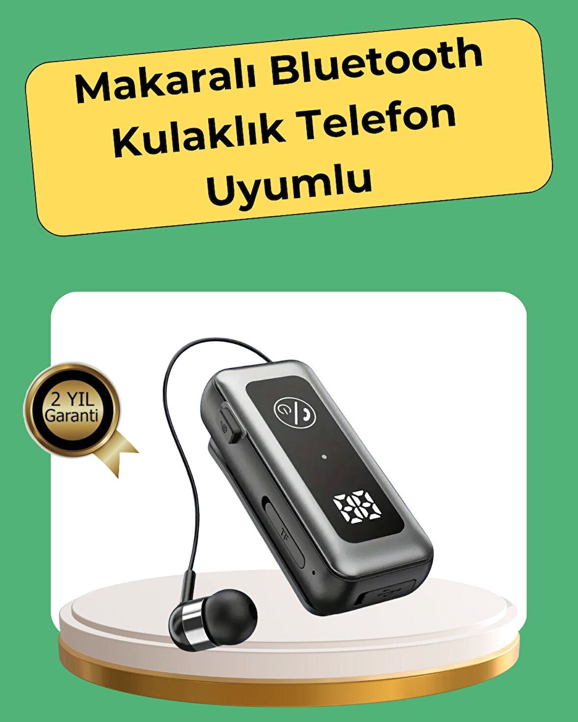 Hafıza Kartı Destekli Bluetooth 5.2 Kulaklık – İki Cihaza Bağlanma Özelliği