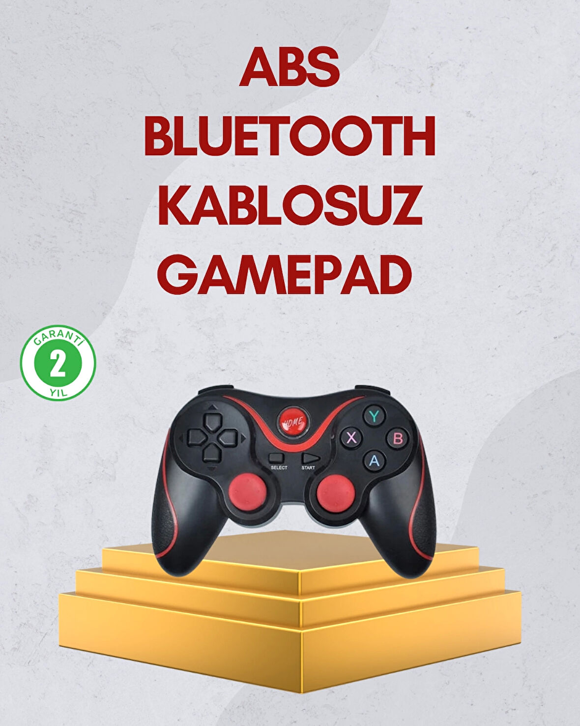 Ergonomik Tasarımlı Kablosuz Bluetooth Gamepad Titreşimli