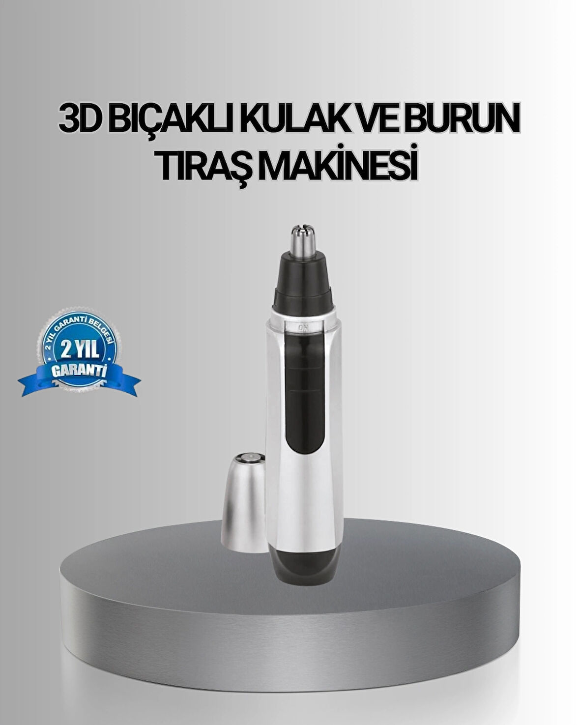 Kişisel Burun ve Kulak Tıraş Makinesi 3D Kavisli Bıçak ve Kompakt Tasarım