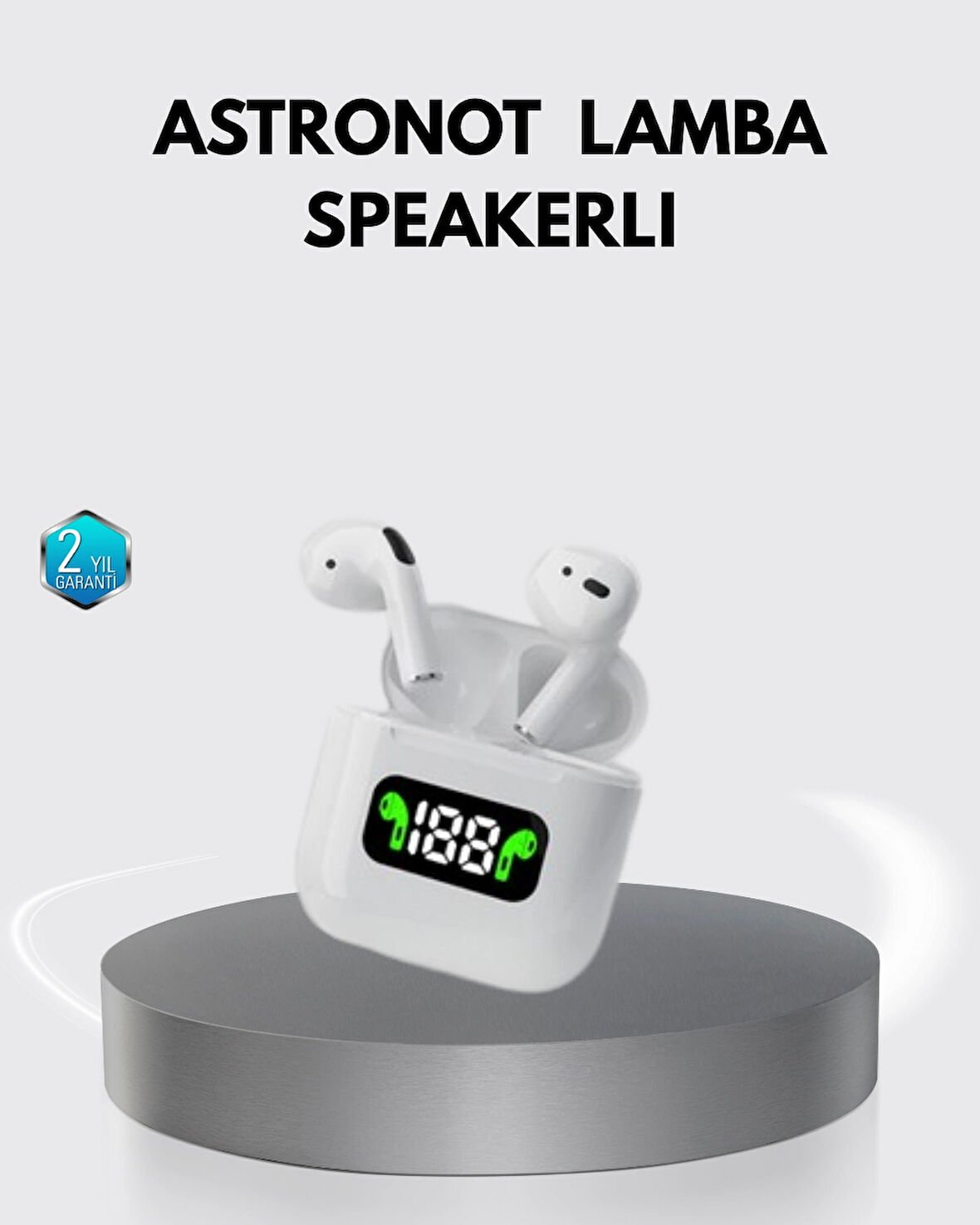 TWS Bluetooth 5.0 Kablosuz Kulaklık – Yüksek Ses Kalitesi, Dokunmatik Kontrol ve LED Şarj Ekranı