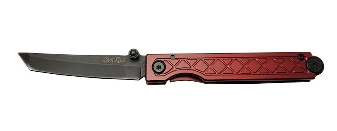 Chris Reeve Pocket Samurai 7425 RD Kırmızı Kamp / Outdoor Çakı 18cm - Manuel, Kemerlikli, Kutulu