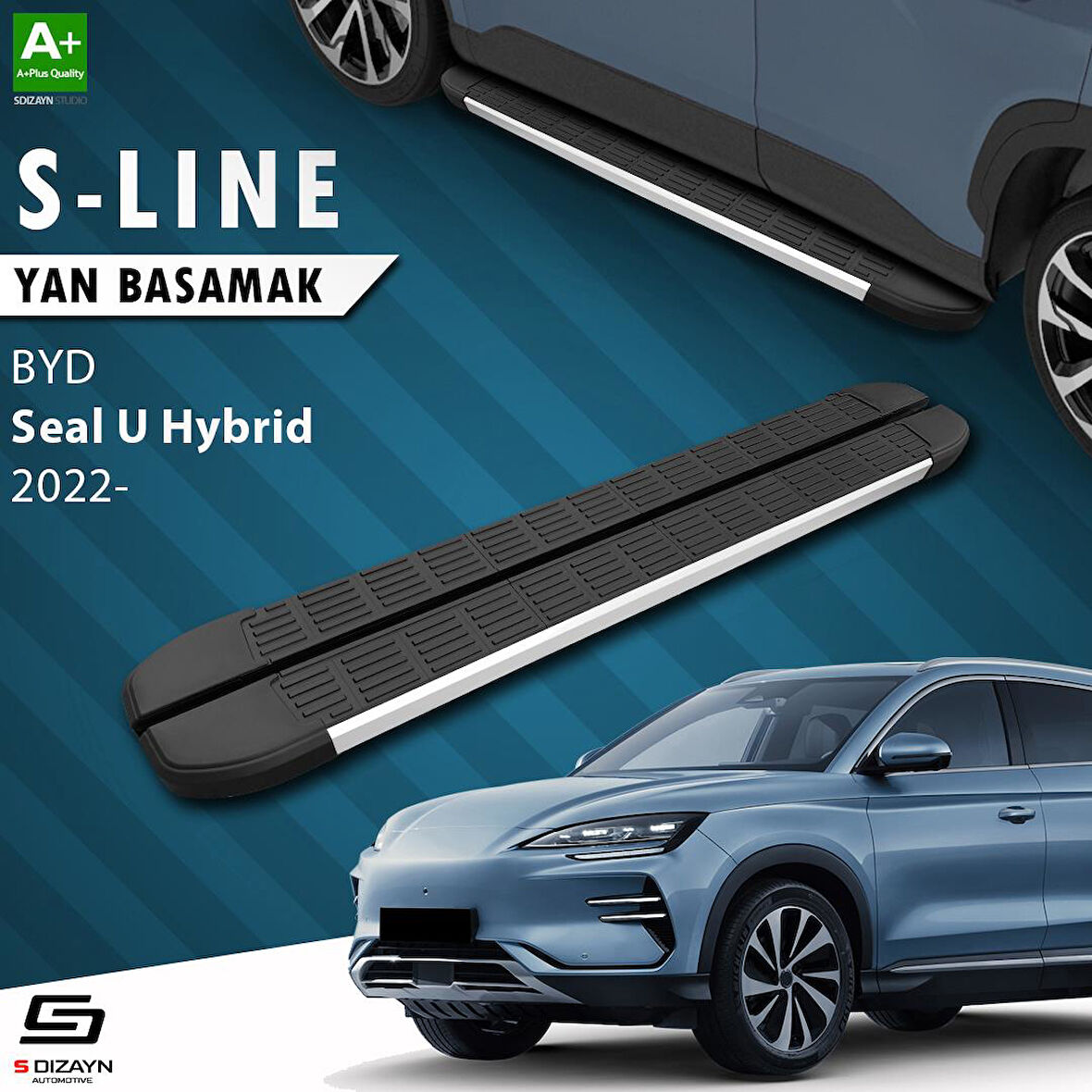 S-Dizayn BYD Seal U Hybrid S-Line Aluminyum Yan Basamak 193 Cm 2022 Üzeri A+ Kalite