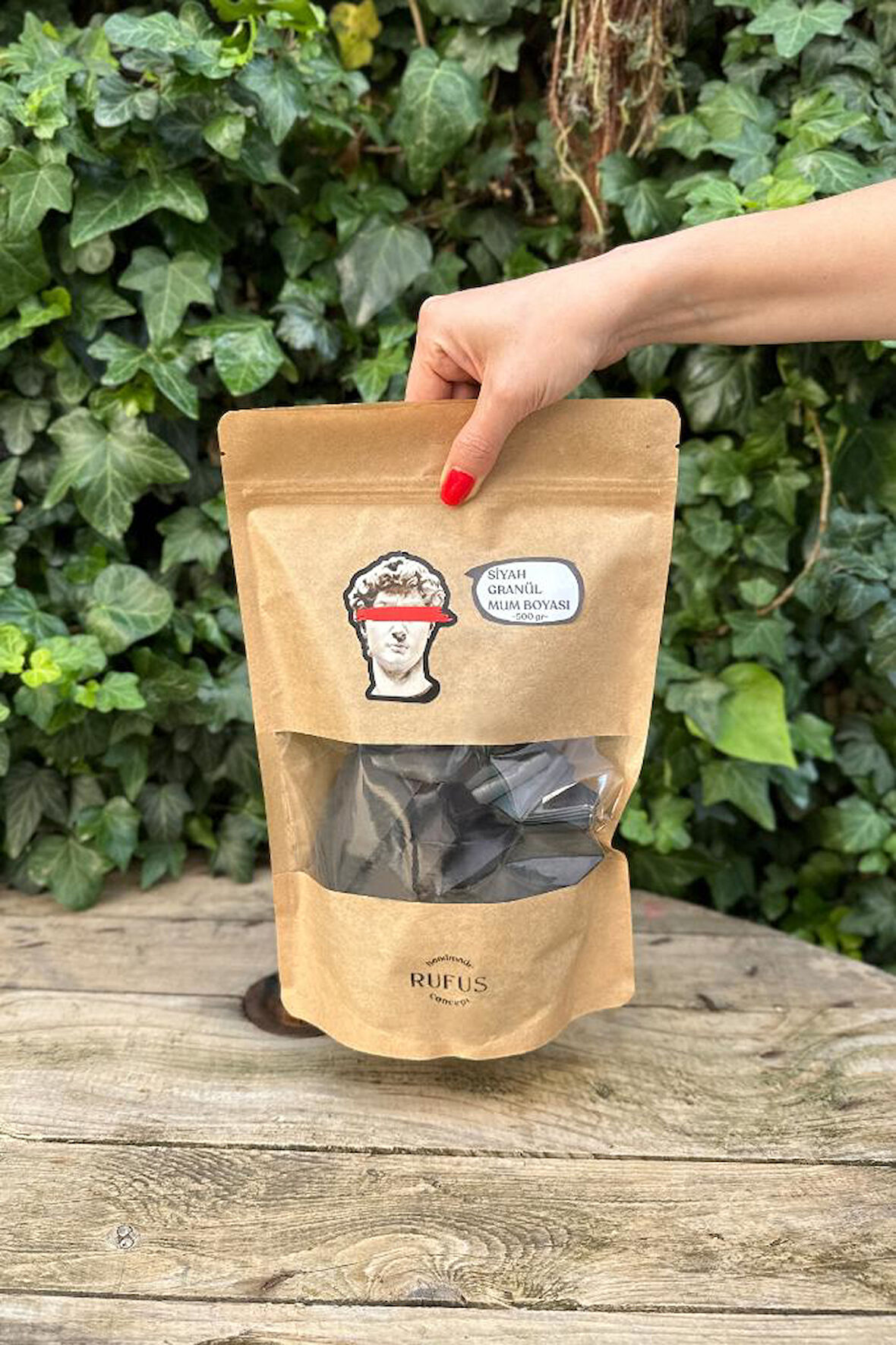 Siyah Granül Mum Boyası 500 gr