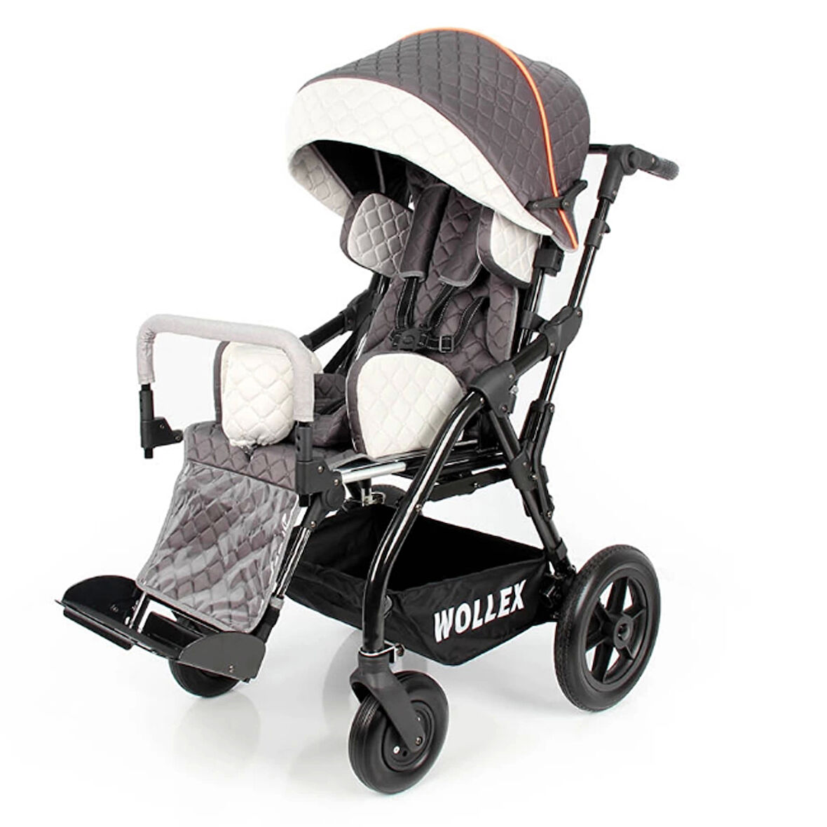 WOLLEX TRIO CP Engelli Puseti | Ayarlanabilir Yapısı ve Katlanabilir Şasesiyle Taşınabilir CP 8901-16