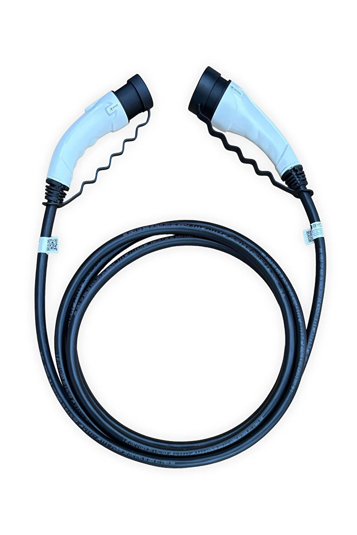 BYCO-22T2-SB-3 22KW Destekli 3m Siyah Elektrikli Araç Şarj Kablosu