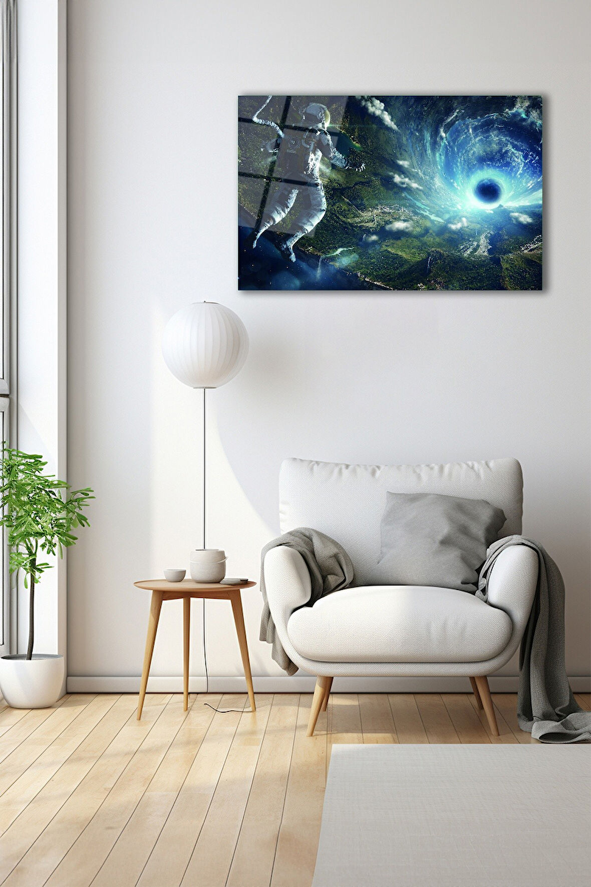 Dekoratif Duvar Tablosu Temperli Cam Tablo 72 x 46 cm