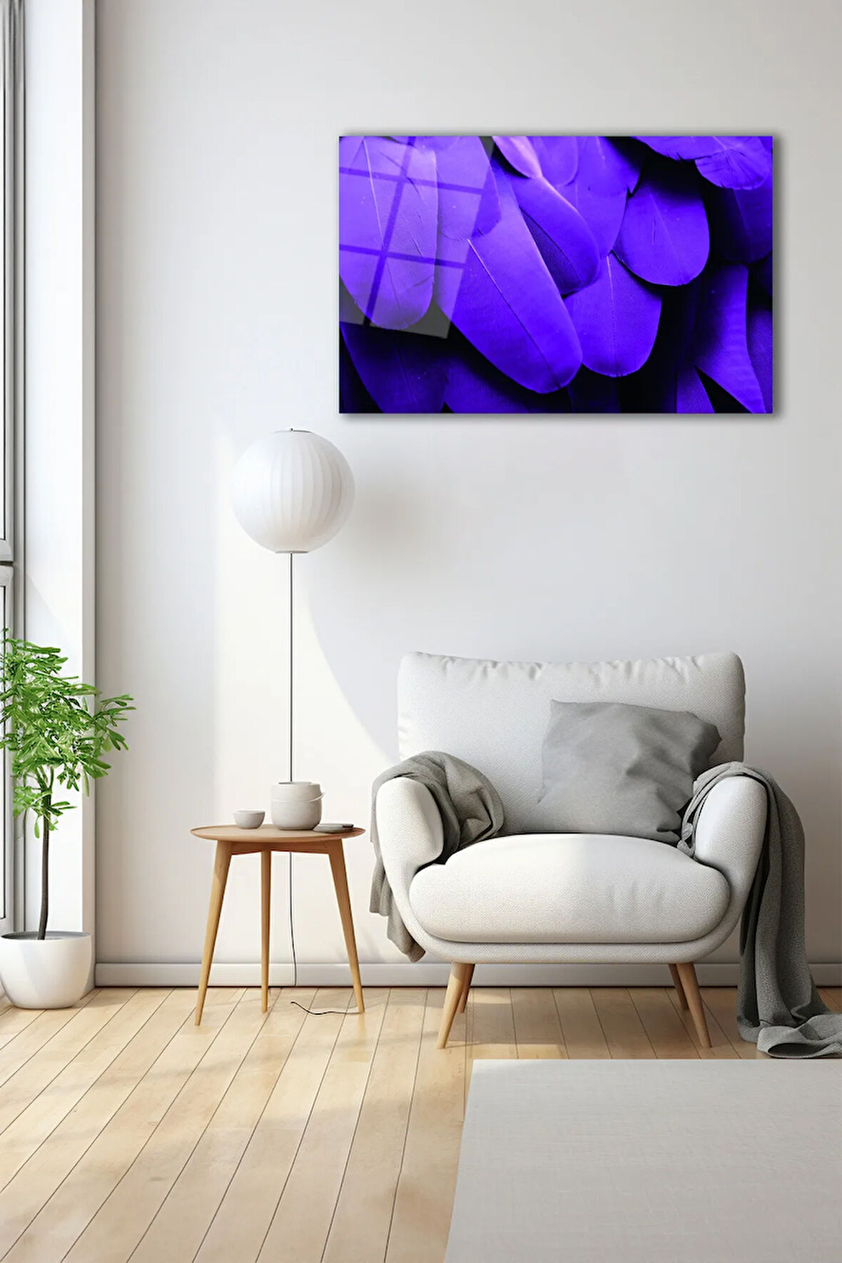 Dekoratif Duvar Tablosu Temperli Cam Tablo 72 x 46 cm