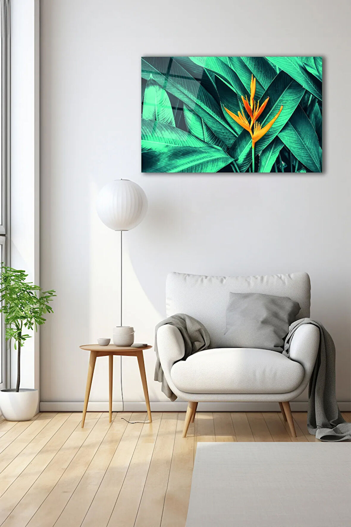 Dekoratif Duvar Tablosu Temperli Cam Tablo 72 x 46 cm