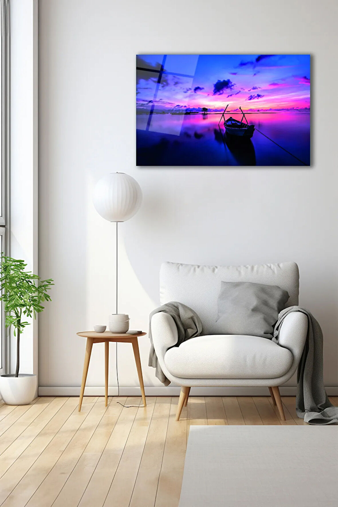 Dekoratif Duvar Tablosu Temperli Cam Tablo 72 x 46 cm