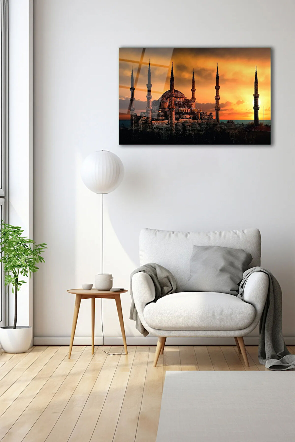 Dekoratif Duvar Tablosu Temperli Cam Tablo 72 x 46 cm