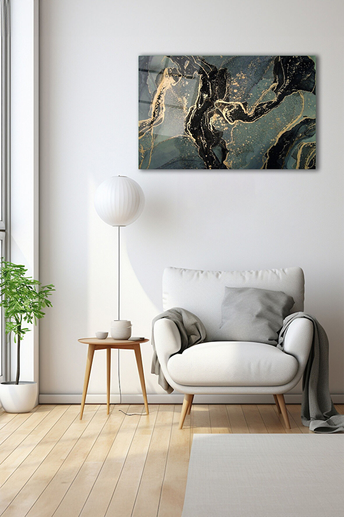 Dekoratif Duvar Tablosu Temperli Cam Tablo 110 x 70 cm