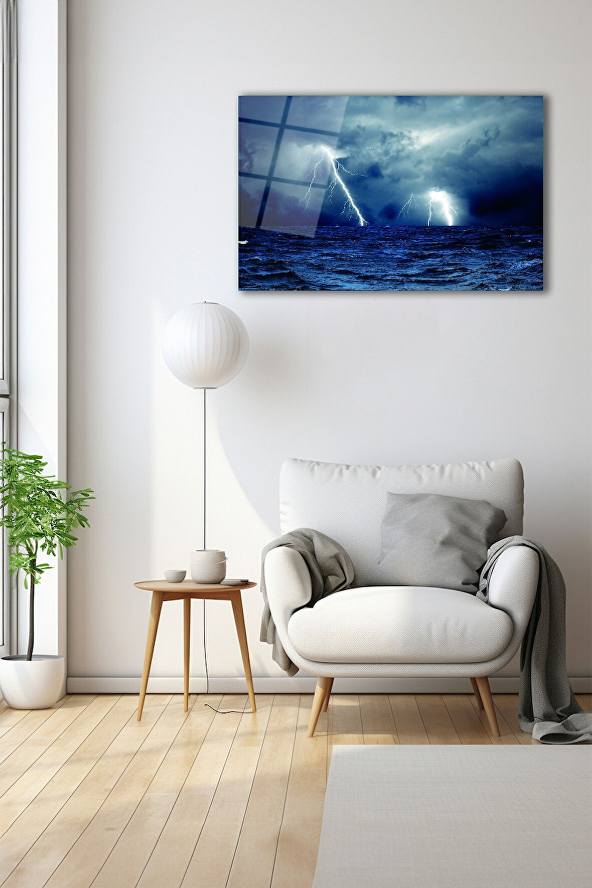 Dekoratif Duvar Tablosu Temperli Cam Tablo 72 x 46 cm