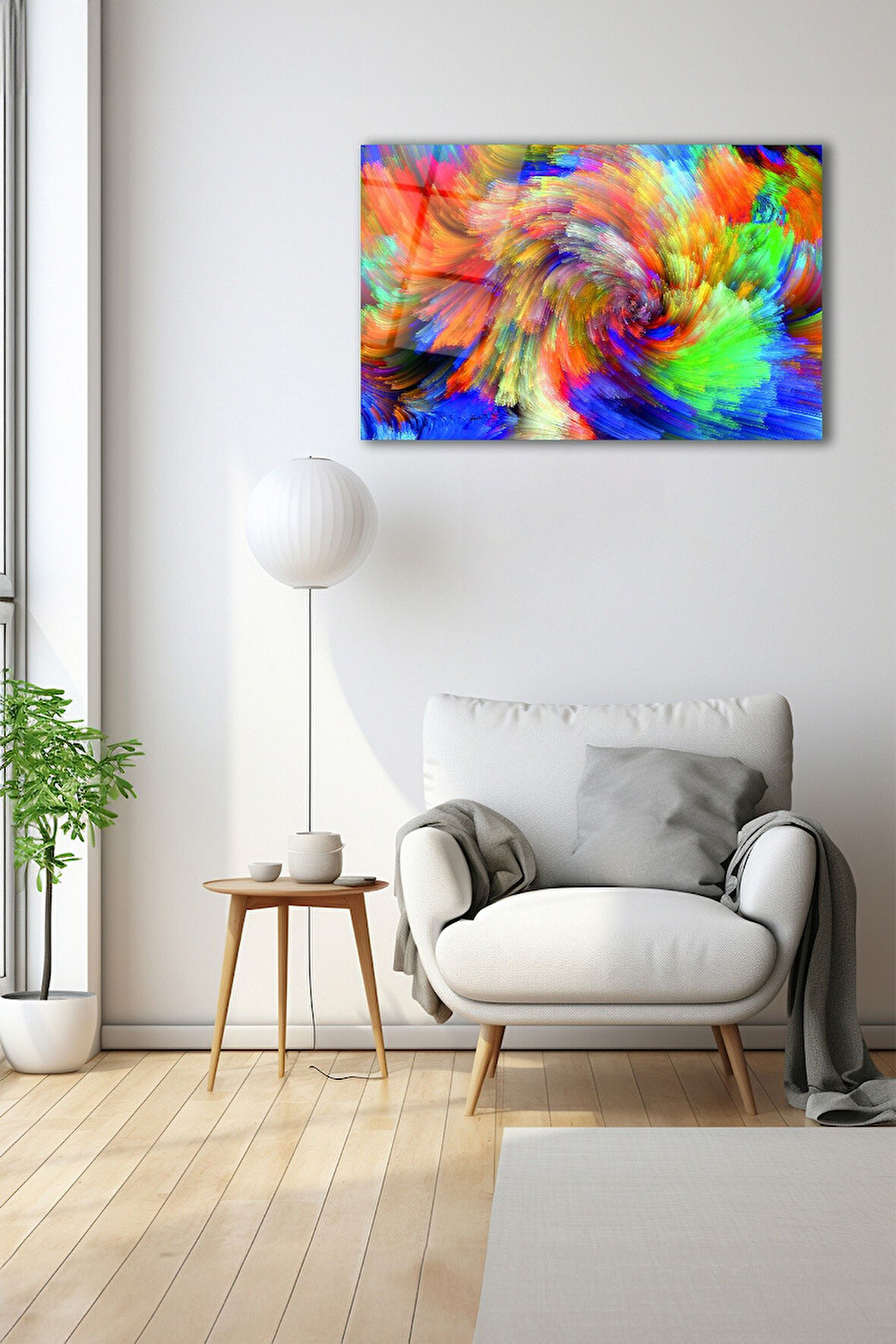 Dekoratif Duvar Tablosu Temperli Cam Tablo 72 x 46 cm