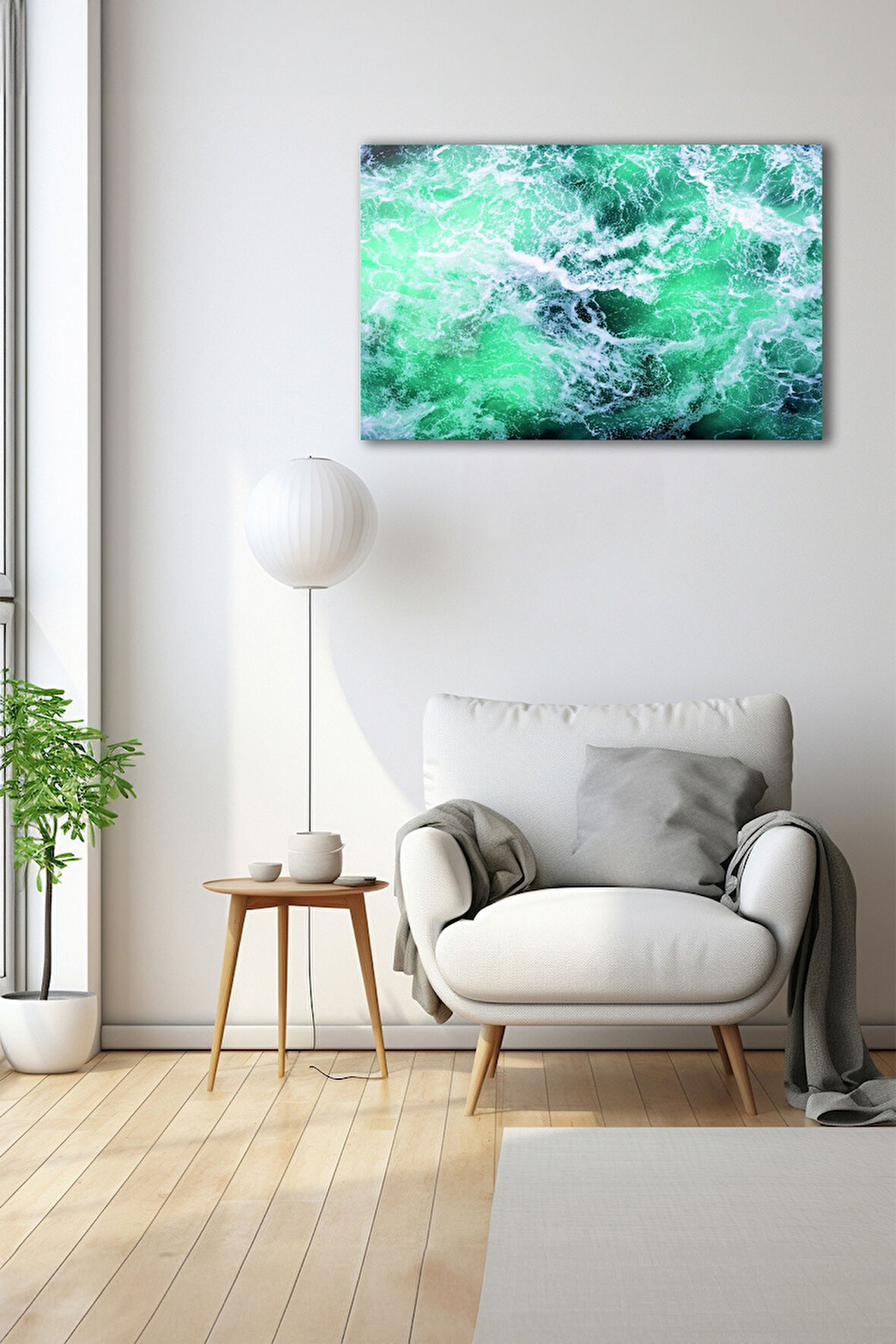 Dekoratif Duvar Tablosu Temperli Cam Tablo 72 x 46 cm