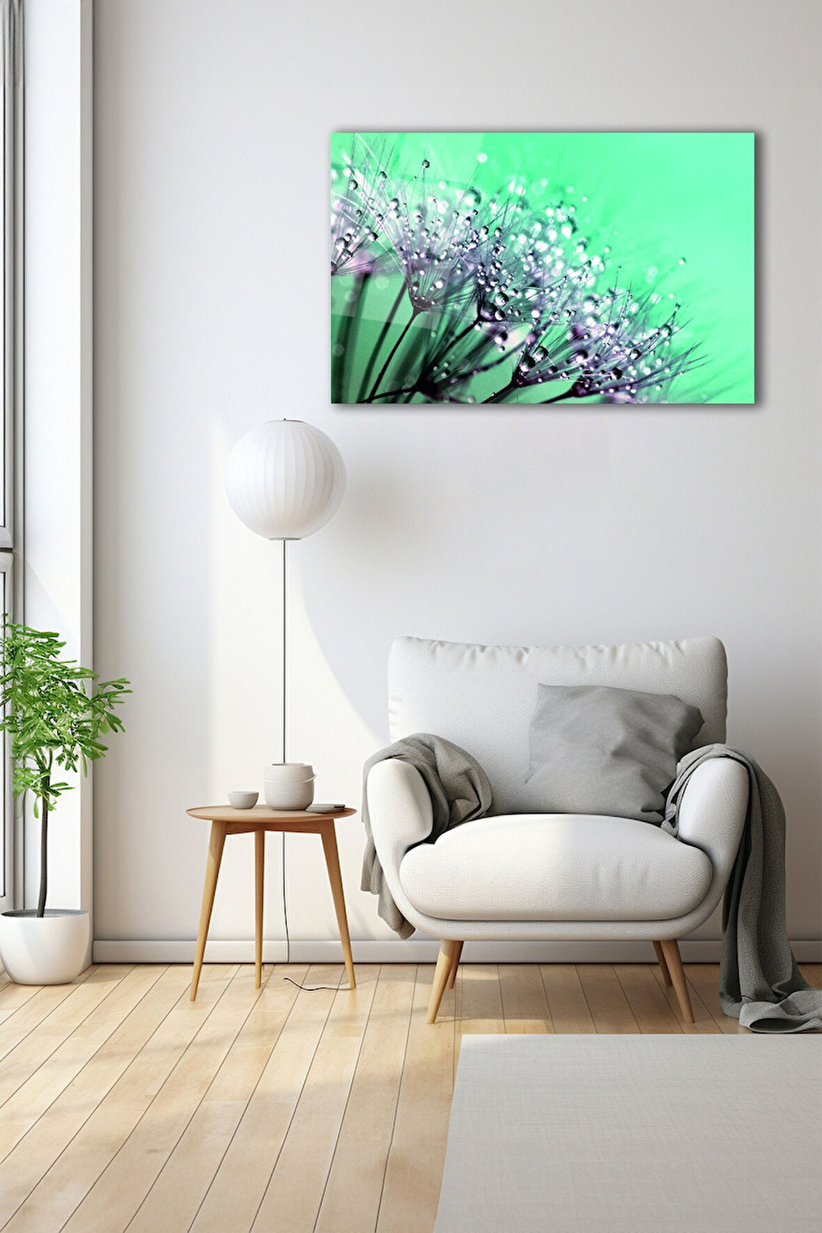 Dekoratif Duvar Tablosu Temperli Cam Tablo 72 x 46 cm