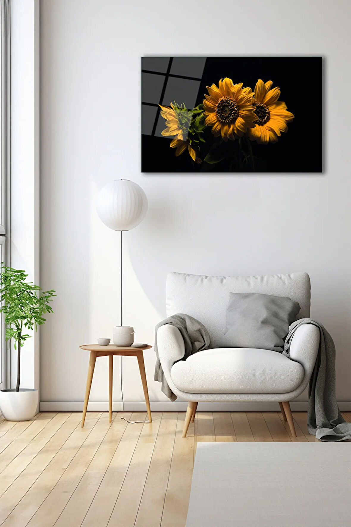 Dekoratif Duvar Tablosu Temperli Cam Tablo 72 x 46 cm