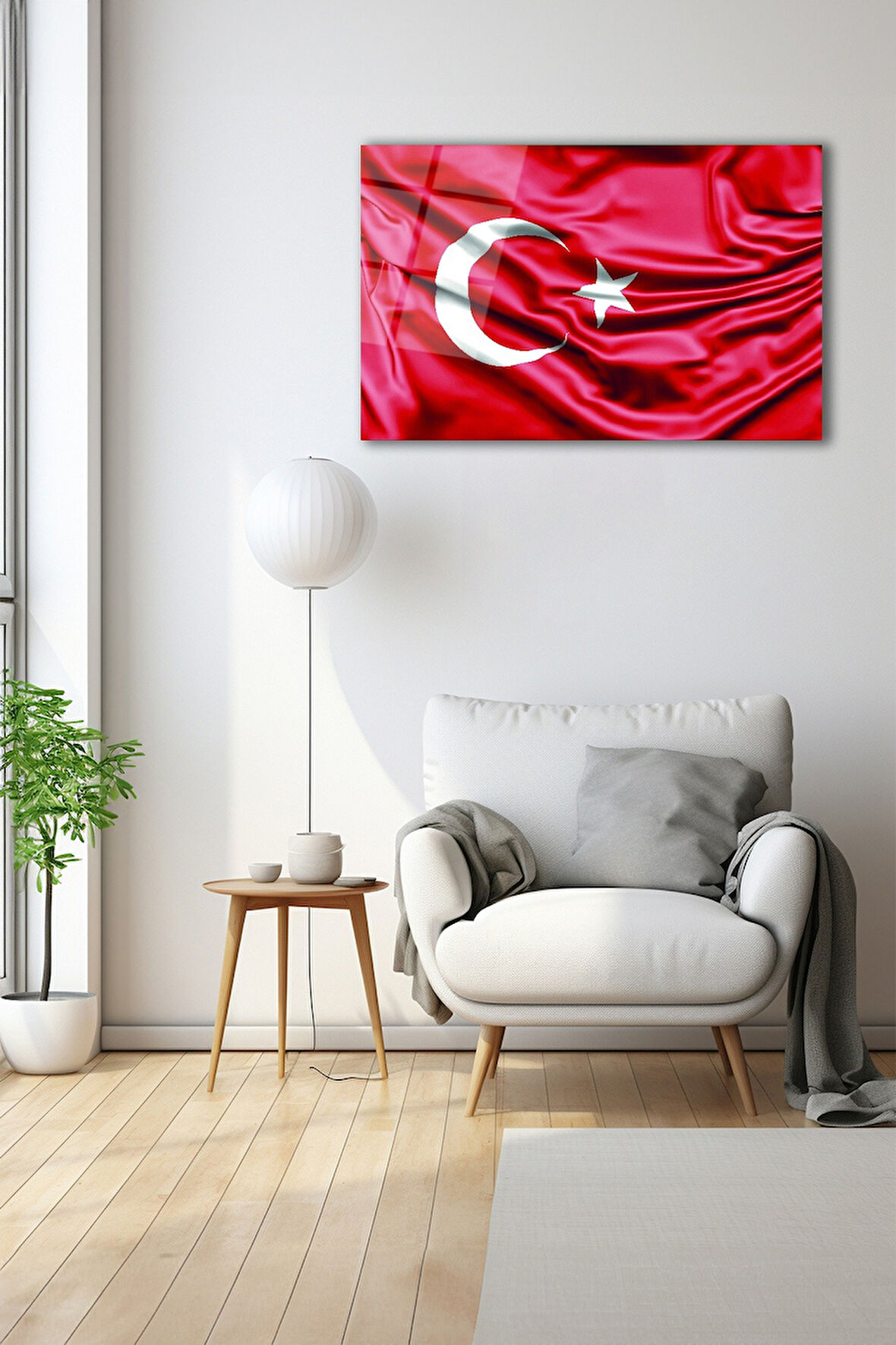 Dekoratif Duvar Tablosu Temperli Cam Tablo 72 x 46 cm