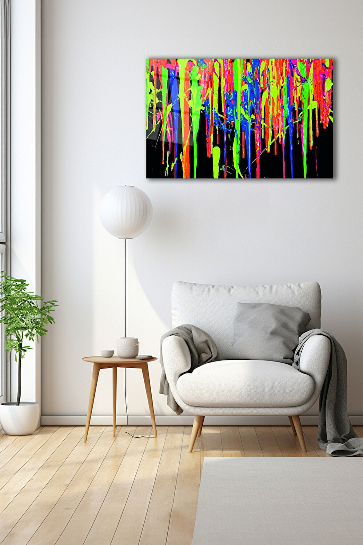 Dekoratif Duvar Tablosu Temperli Cam Tablo 72 x 46 cm