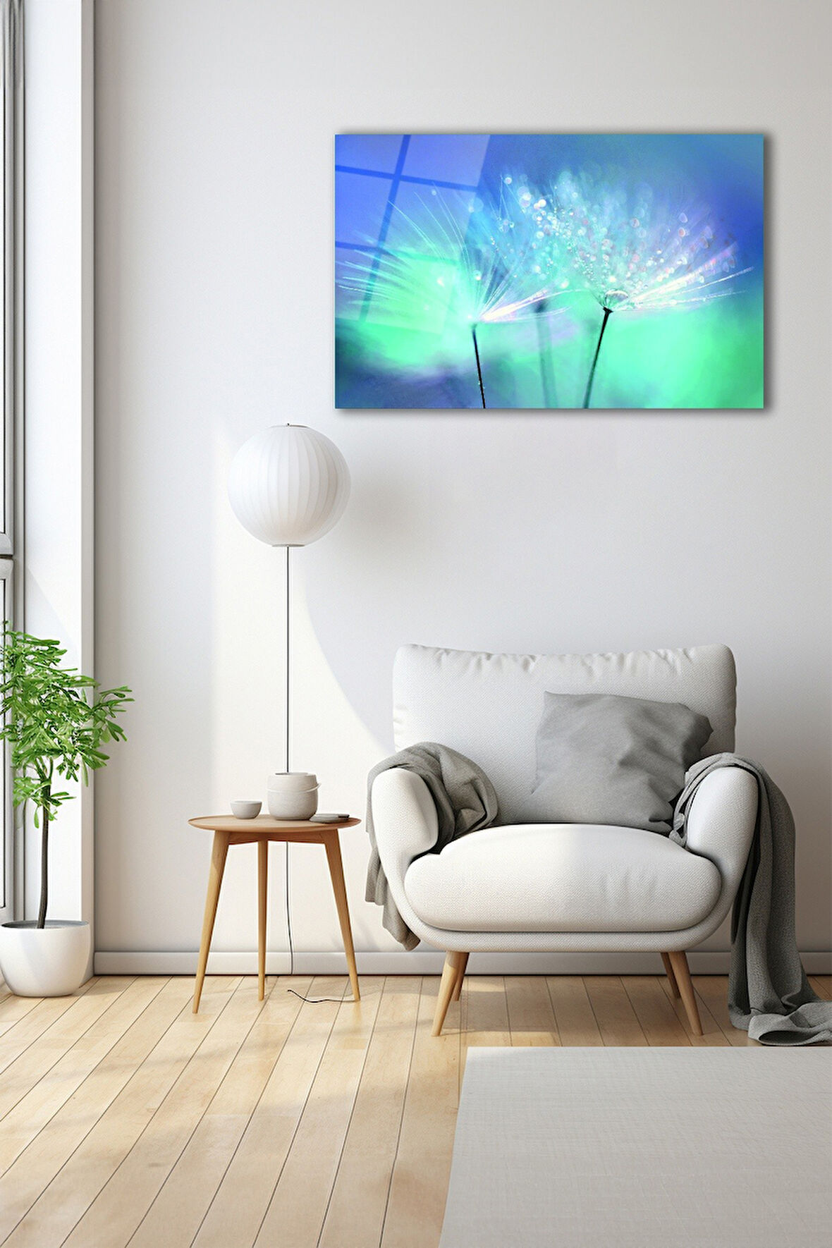 Dekoratif Duvar Tablosu Temperli Cam Tablo 72 x 46 cm