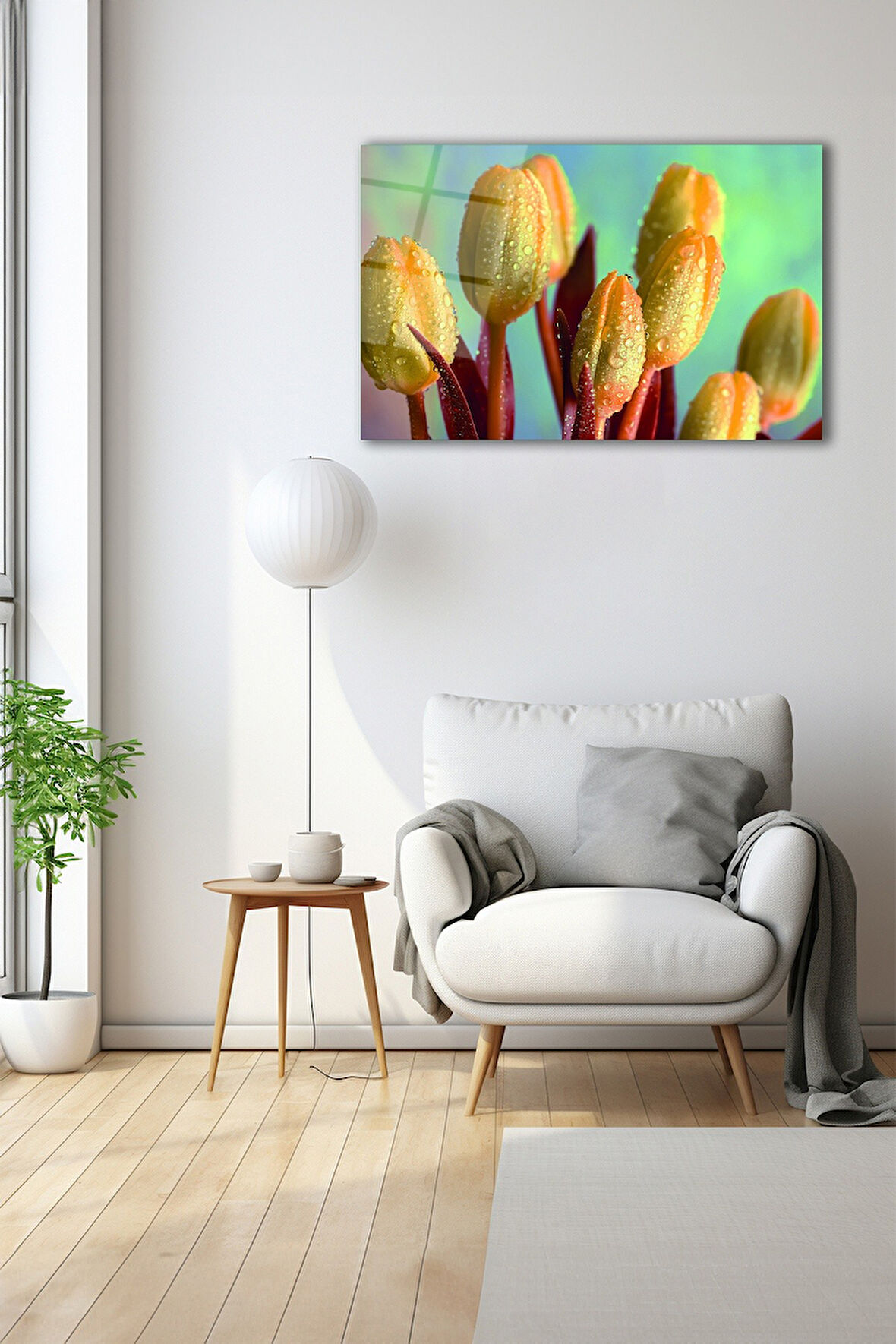 Dekoratif Duvar Tablosu Temperli Cam Tablo 72 x 46 cm