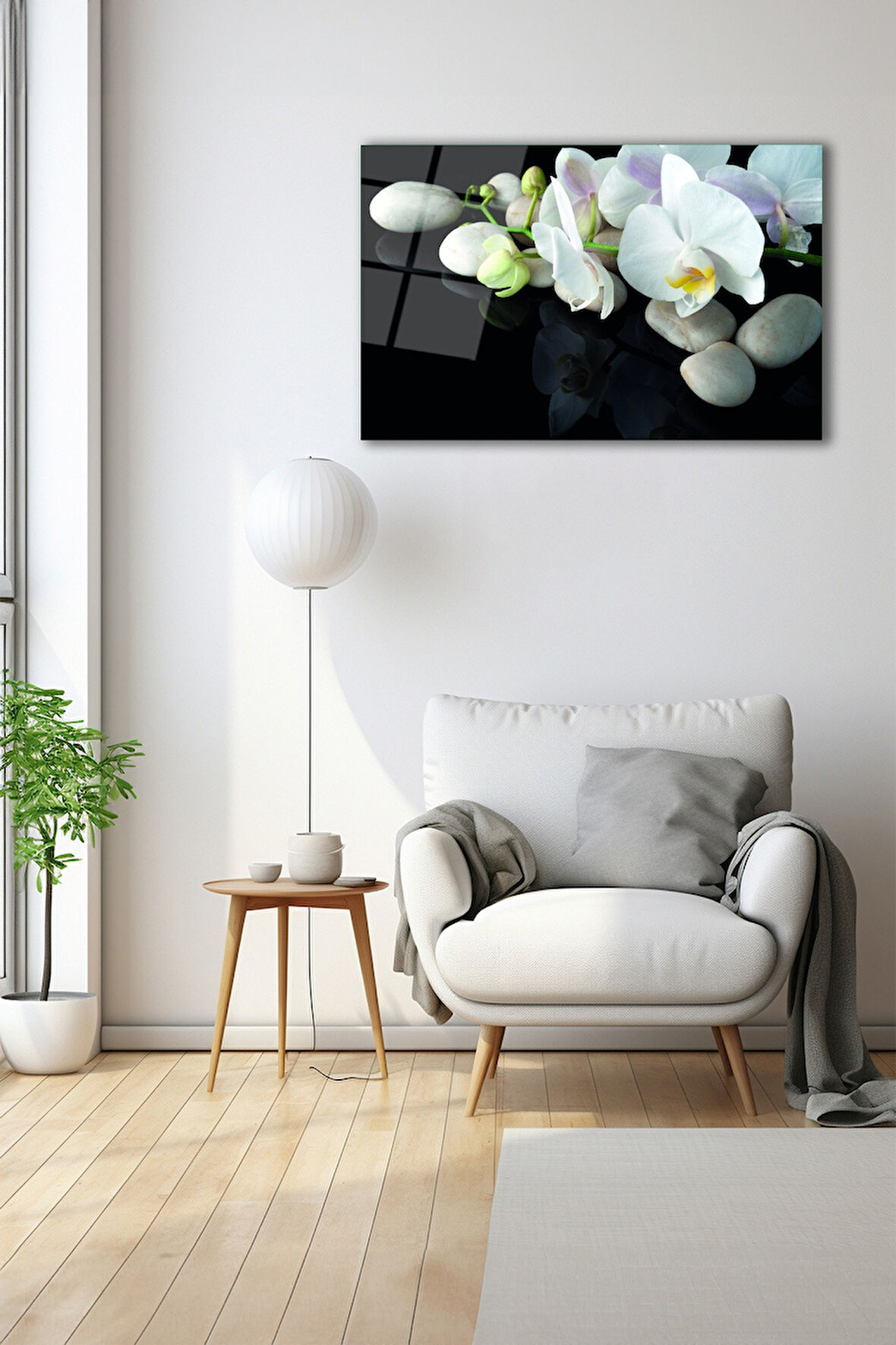 Dekoratif Duvar Tablosu Temperli Cam Tablo 72 x 46 cm