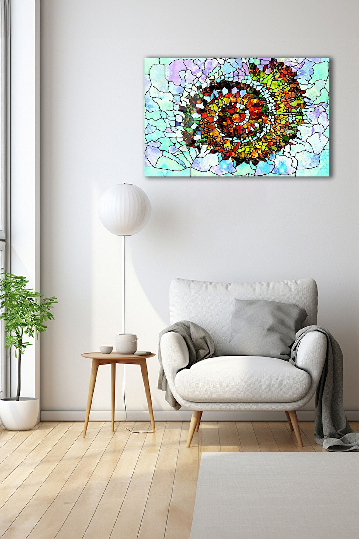 Dekoratif Duvar Tablosu Temperli Cam Tablo 72 x 46 cm