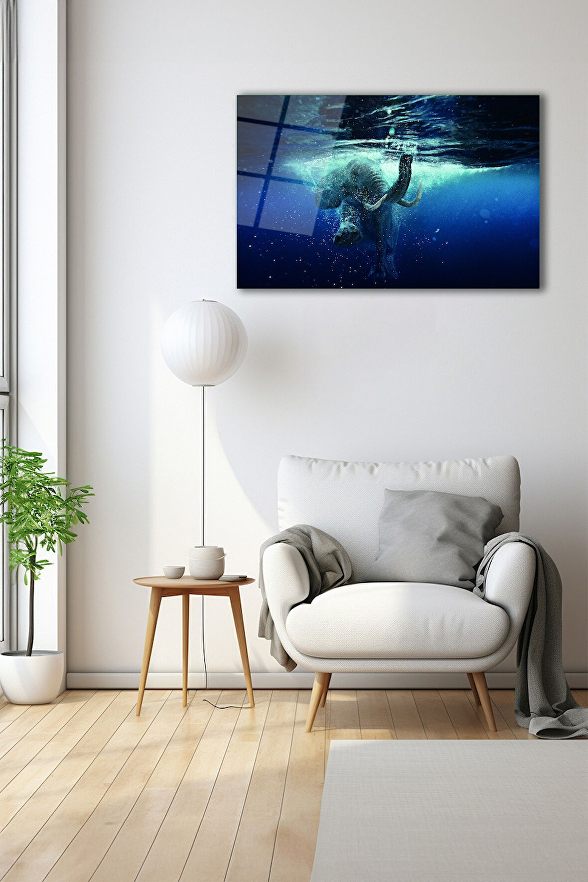 Dekoratif Duvar Tablosu Temperli Cam Tablo 72 x 46 cm