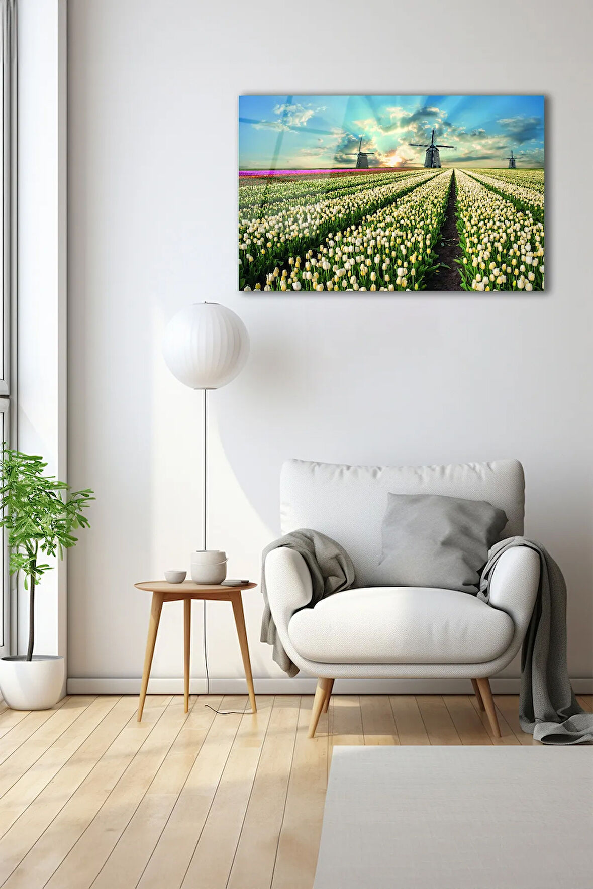 Dekoratif Duvar Tablosu Temperli Cam Tablo 72 x 46 cm