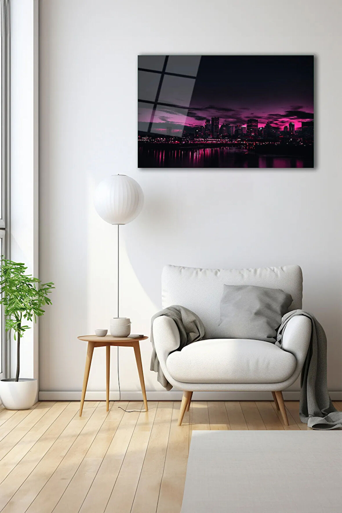 Dekoratif Duvar Tablosu Temperli Cam Tablo 72 x 46 cm